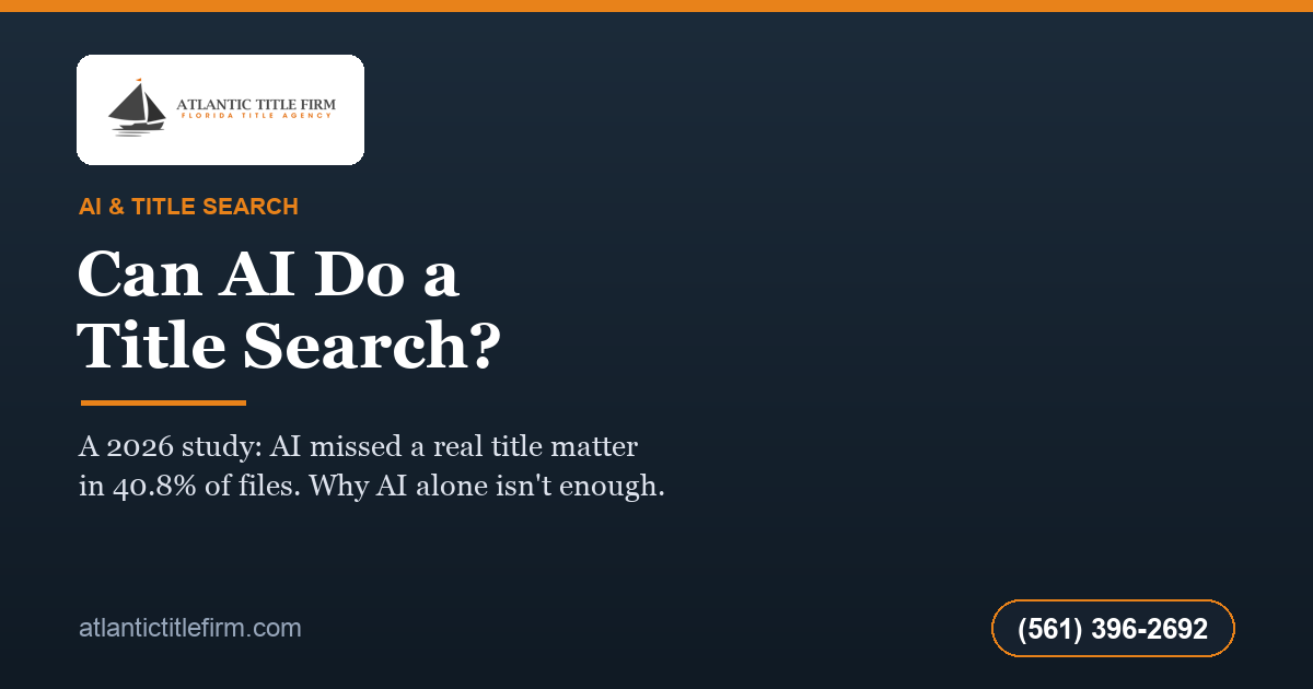 Can AI Do a Title Search?