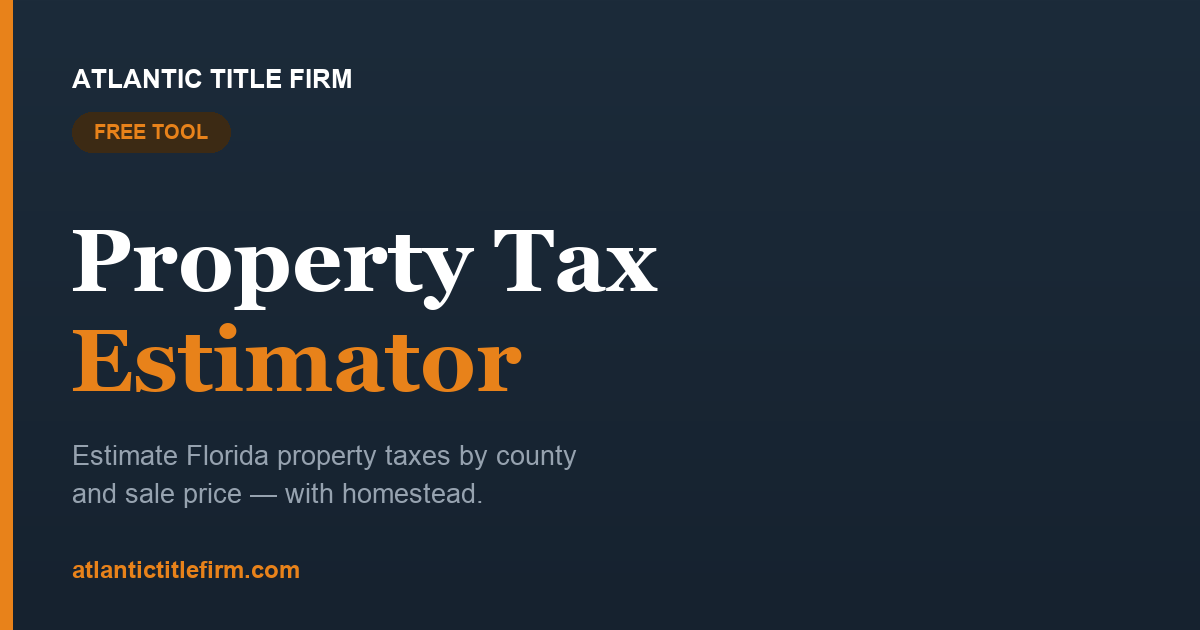 Florida Property Tax Estimator