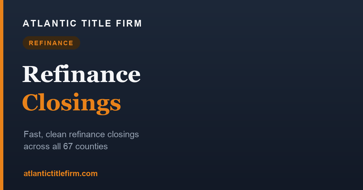 Refinance Closing Services