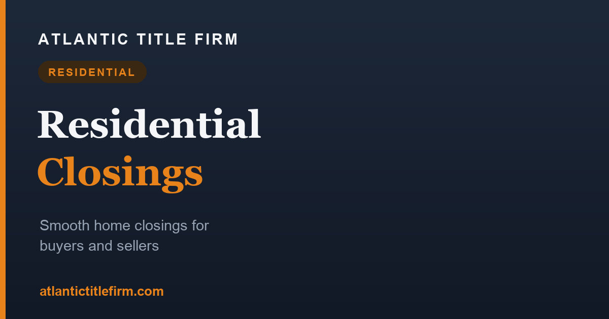 Florida Residential Closing