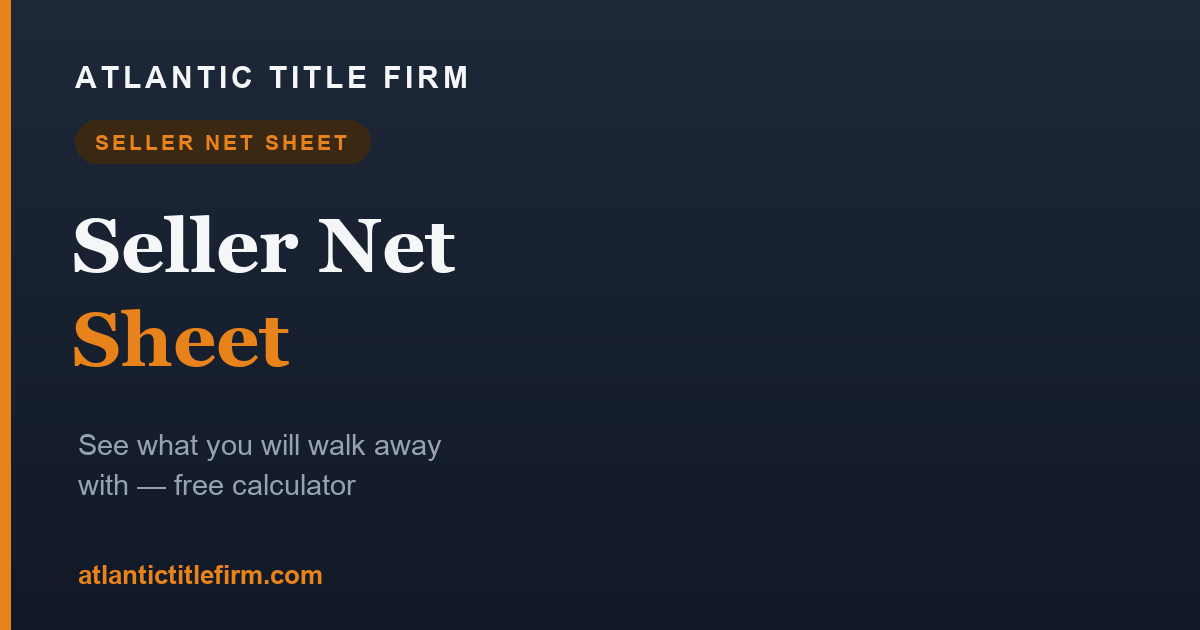 Florida Seller Net Sheet