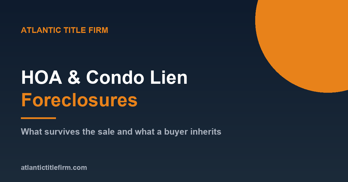 HOA & Condo Lien Foreclosures in Florida: What Buyers Inherit