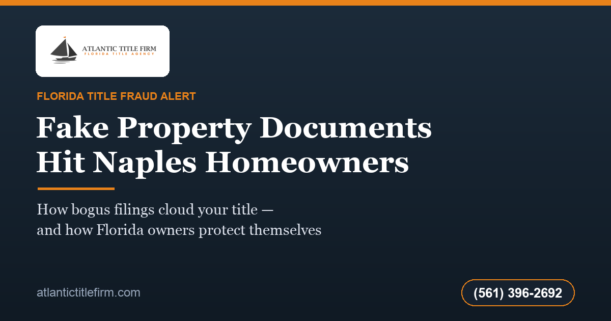 Fake property documents in Naples