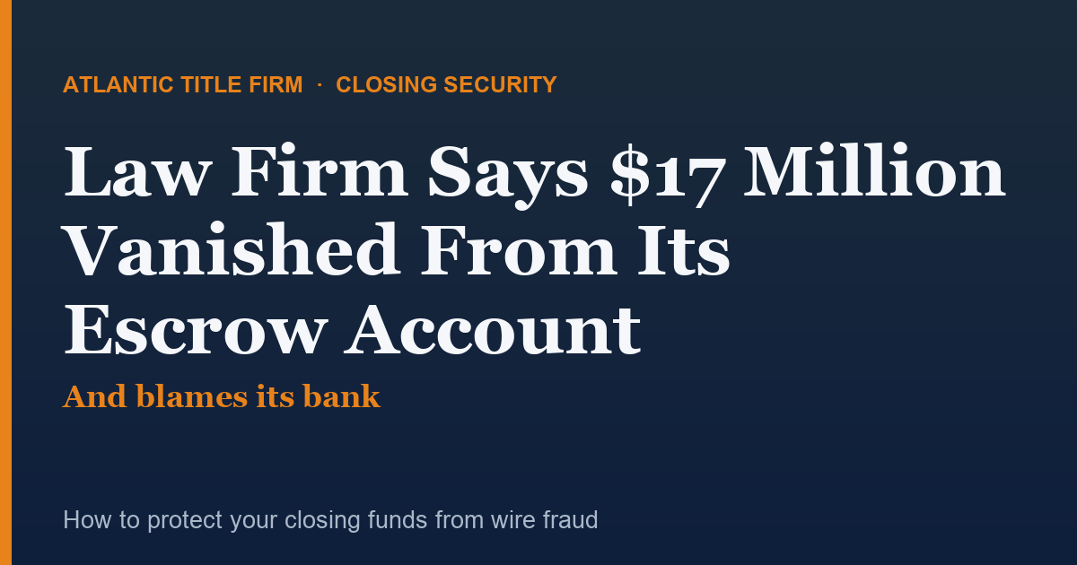 Real Estate Wire Fraud in Florida