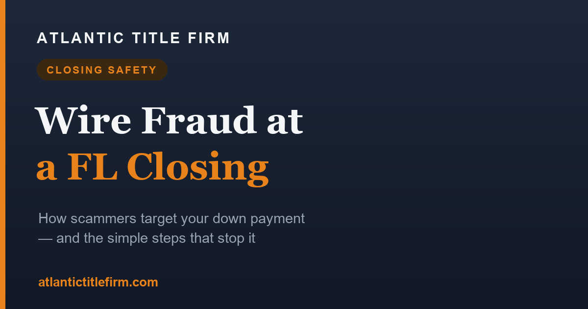 Wire Fraud at Closing